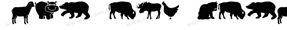 Farm Wild Animals字体转换